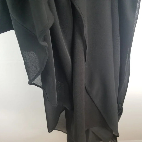 Scarlet Women's Dark Romantic Witchy Fairy Grunge Black Evening Dress Sz 8 - Picture 7 of 11